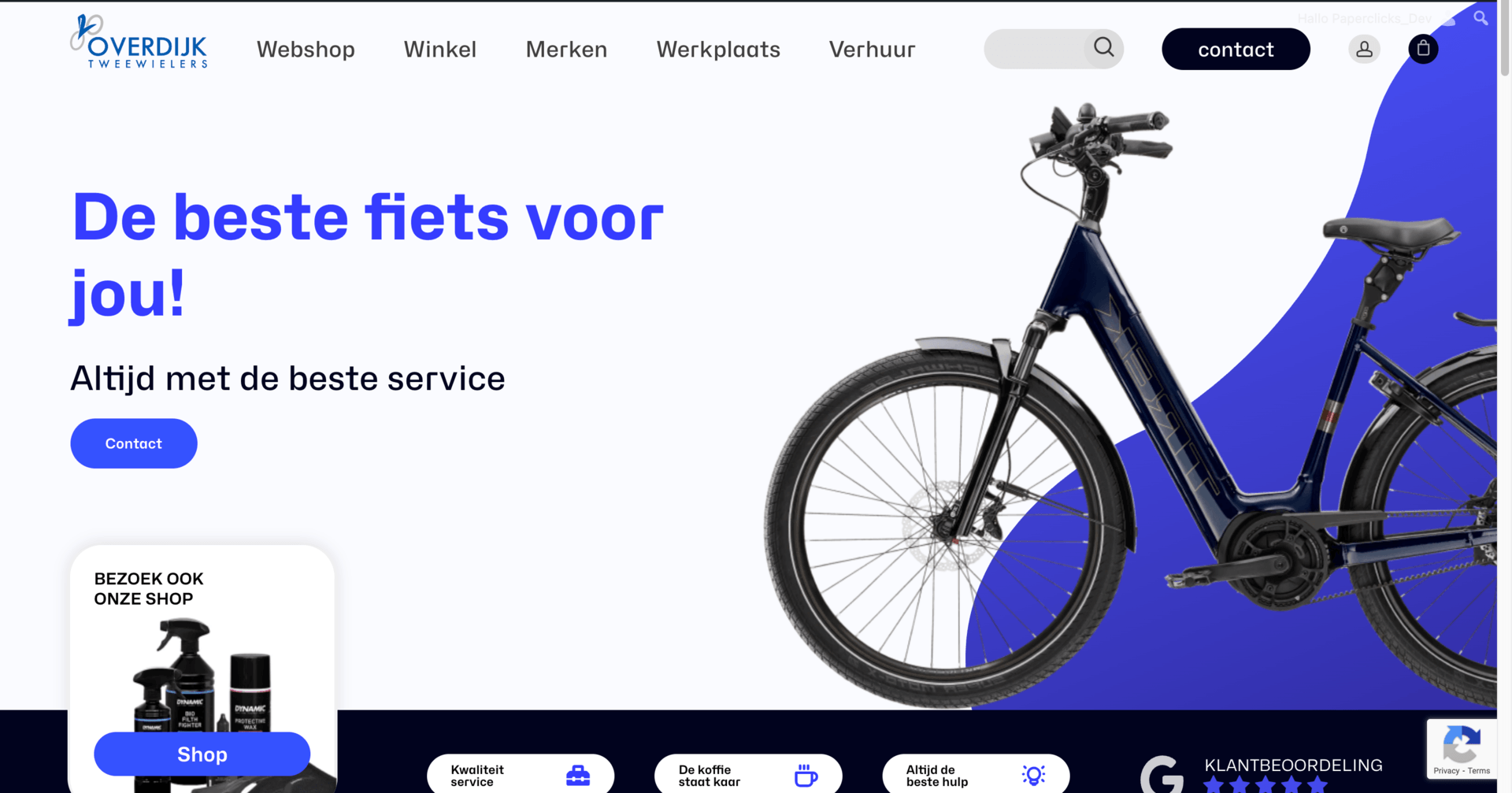 Nieuwe website